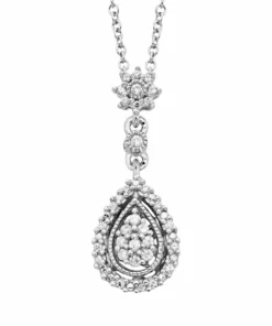Simply Vera Vera Wang Sterling Silver 1/7-ct. T.W. Diamond Pendant