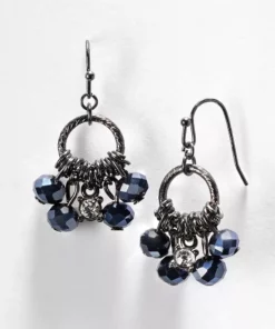 Simply Vera Vera Wang Bead Hoop Drop Earrings