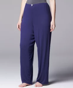 Plus Size Simply Vera Vera Wang Pajamas: Basic Luxury Pajama Pants