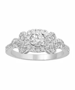 Simply Vera Vera Wang 14k White Gold 3/4 Carat T.W. Diamond Bow Ring