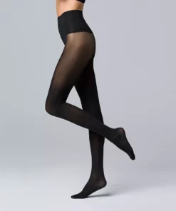Simply Vera Vera Wang Opaque Tummy Shaping Control-Top 40D Tights