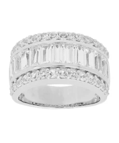 Simply Vera Vera Wang Sterling Silver Lab-Created White Sapphire Ring