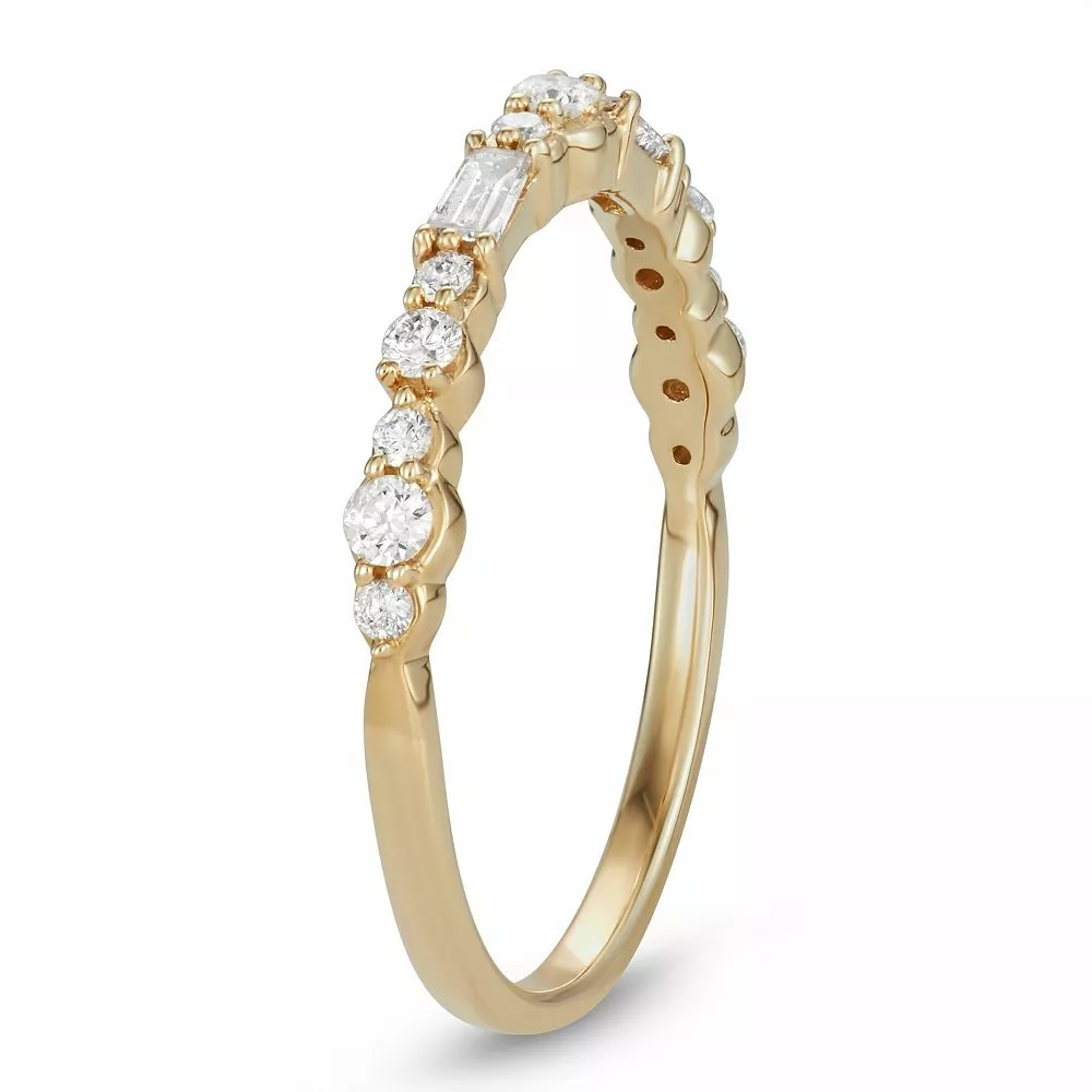 Simply Vera Vera Wang 14k Gold 1/3 Carat T.W. Diamond Anniversary Ring - Image 6