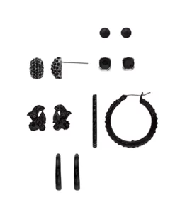 Simply Vera Vera Wang Simulated Crystal Stud & Hoop Earring Set