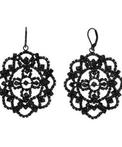 Simply Vera Vera Wang Lace Pattern Simulated Stone Drop Earrings