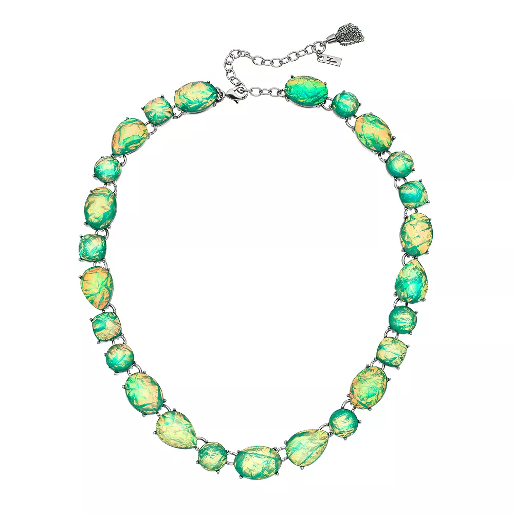 Simply Vera Vera Wang Green Simulated Crystal Collar Statement Necklace