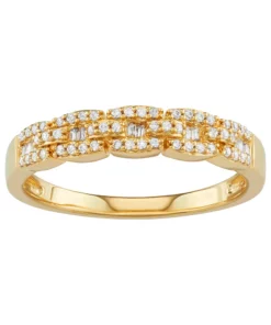 Simply Vera Vera Wang 14kt Gold 1/4 Carat Diamond Band