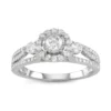 Simply Vera Vera Wang 14k White Gold 1 Carat T.W. Halo Diamond Ring
