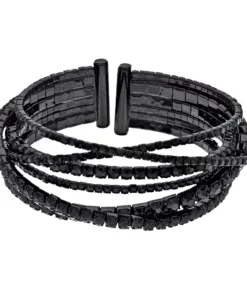 Simply Vera Vera Wang Black Chain Bangle Bracelet