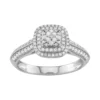 Simply Vera Vera Wang 14k White Gold 1/2 Carat T.W. Diamond Tiered Engagement Ring