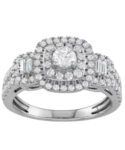 Simply Vera Vera Wang 14k White Gold 1 Carat T.W. Diamond Tiered Engagement Ring