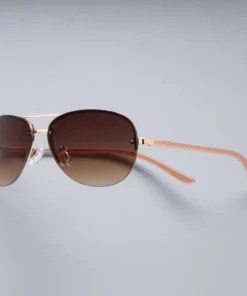 Simply Vera Vera Wang Marnie Rimless Aviator Sunglasses
