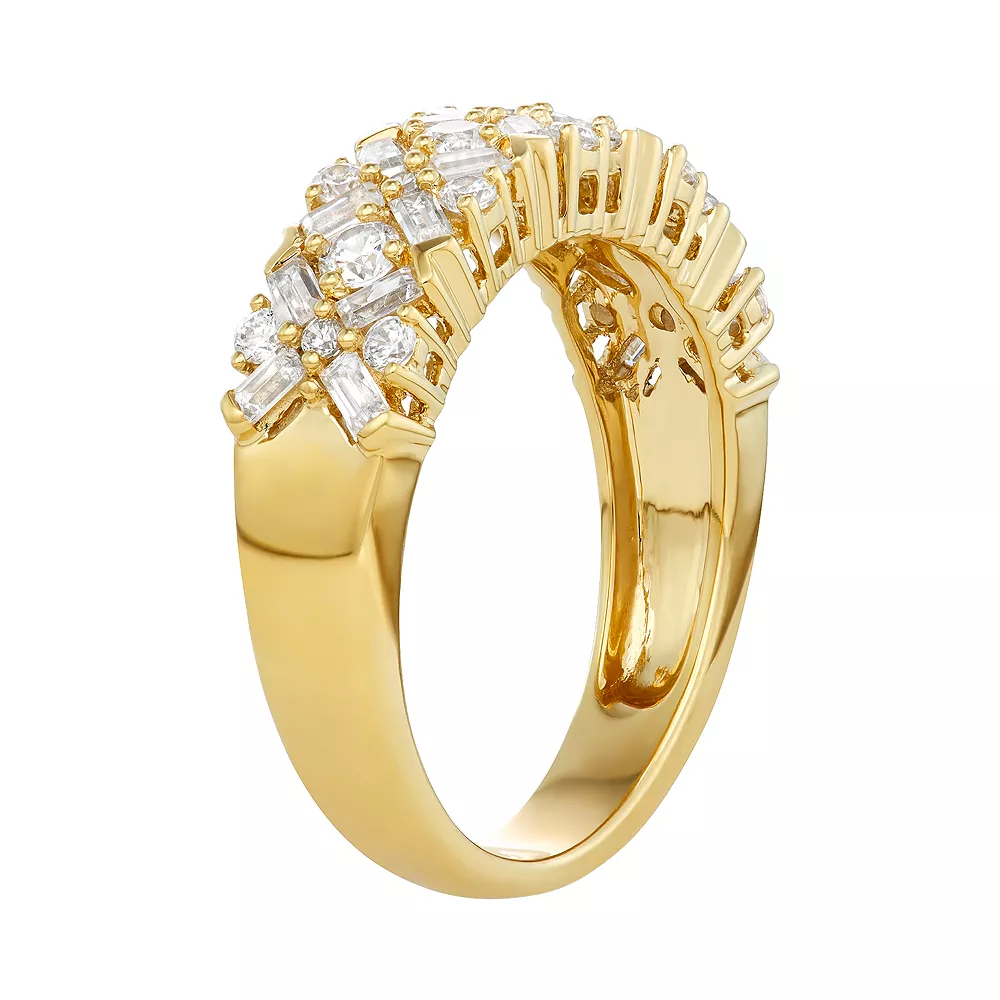 Simply Vera Vera Wang 3/4 Carat T.W. Diamond Baguette Ring - Image 3
