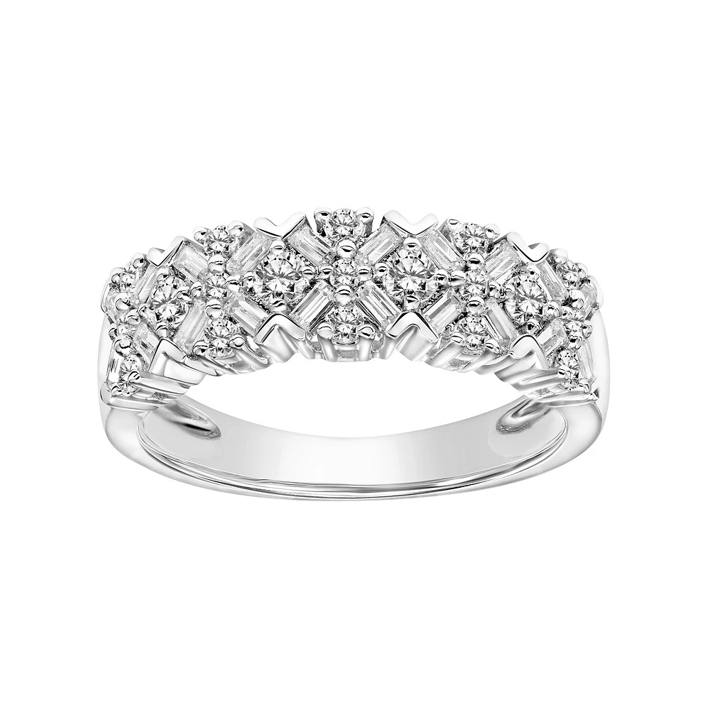 Simply Vera Vera Wang 3/4 Carat T.W. Diamond Baguette Ring - Image 2