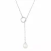 Simply Vera Vera Wang Sterling Silver Cultured Freshwater Pearl Lariat Necklace