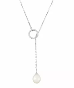 Simply Vera Vera Wang Sterling Silver Cultured Freshwater Pearl Lariat Necklace