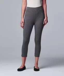 Simply Vera Vera Wang Live-In Mid Rise Capri Legging