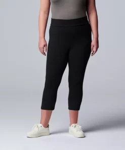 Simply Vera Vera Wang Live-In Mid Rise Capri Legging