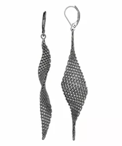 Simply Vera Vera Wang Chainmail Twisted Drop Earrings