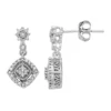 Simply Vera Vera Wang Sterling Silver 1/7 Carat T.W. Diamond Dangle Earrings