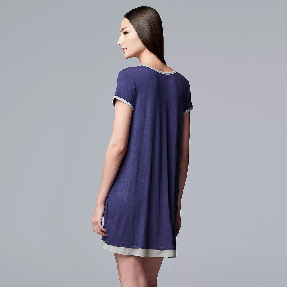 Women's Simply Vera Vera Wang Basic Luxury Sleepshirt - Image 4