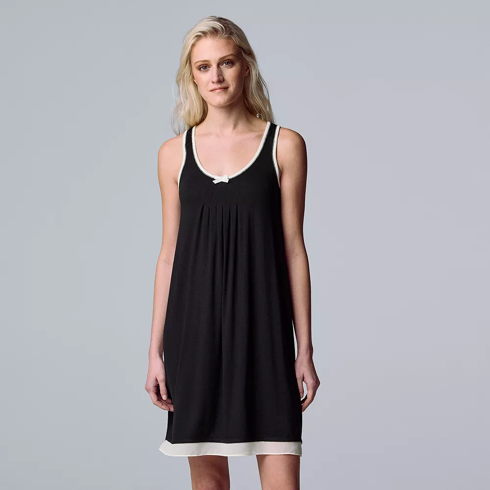 Women's Simply Vera Vera Wang Basic Luxury Chemise - Image 3