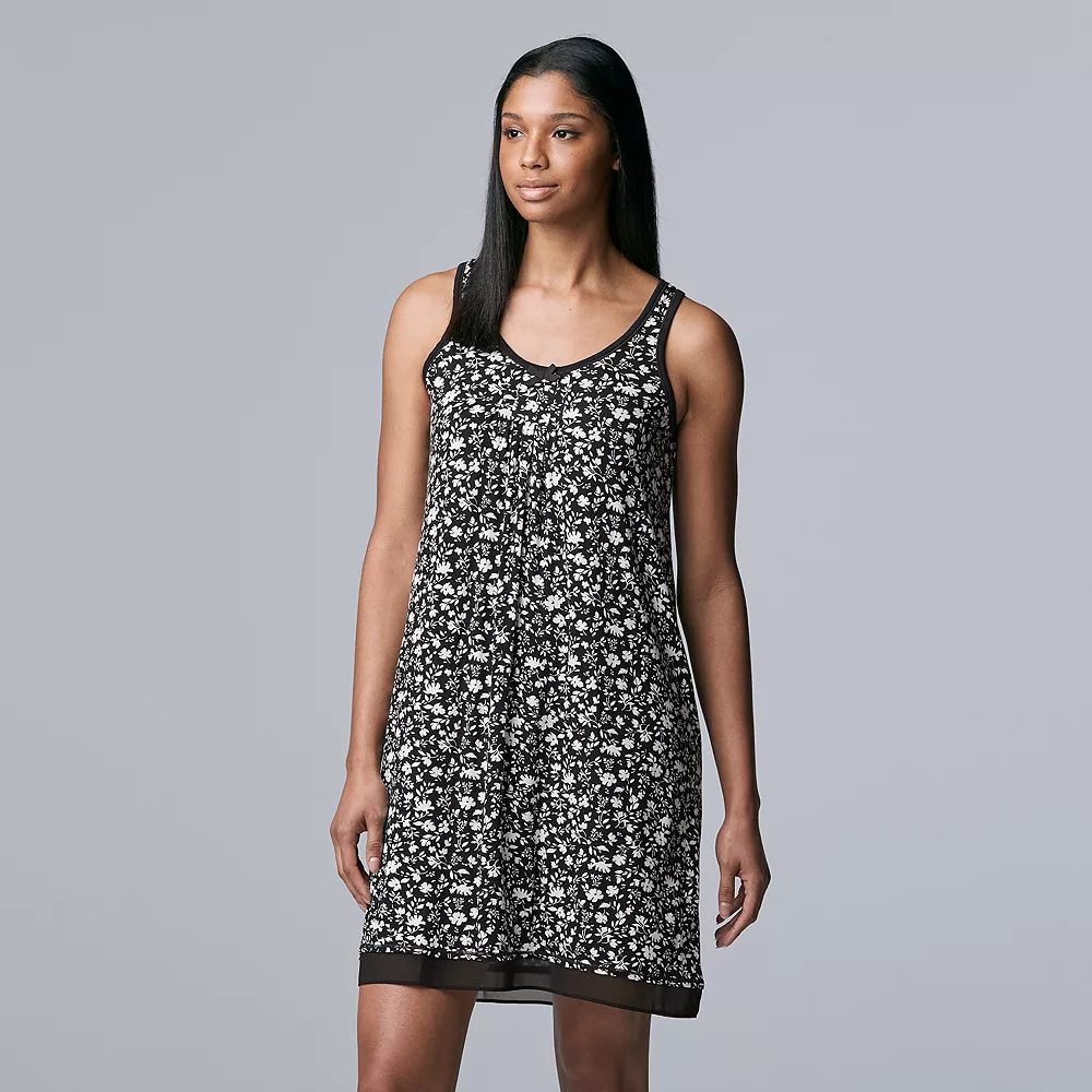 Women's Simply Vera Vera Wang Basic Luxury Chemise