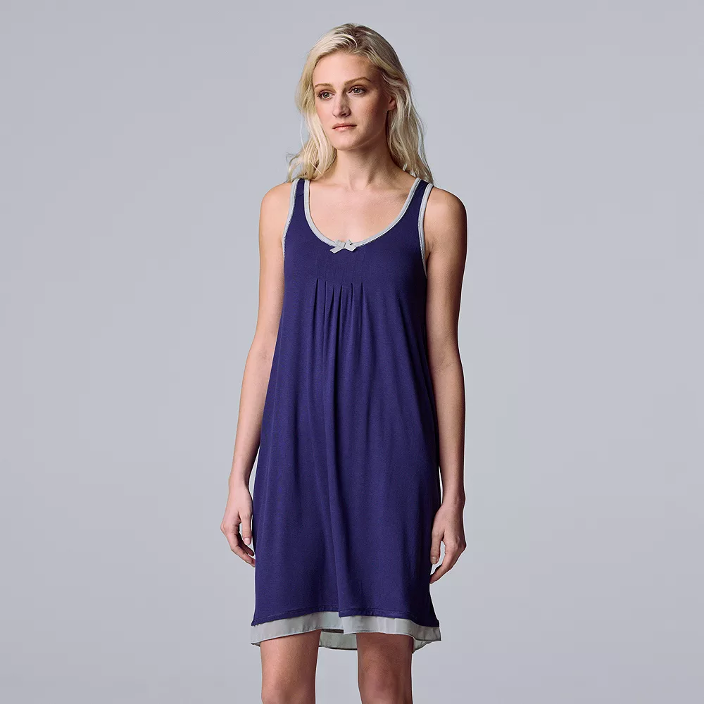 Women's Simply Vera Vera Wang Basic Luxury Chemise - Image 4
