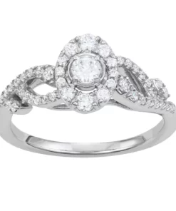 Simply Vera Vera Wang 14k White Gold 1/2 Carat T.W. Diamond Engagement Ring
