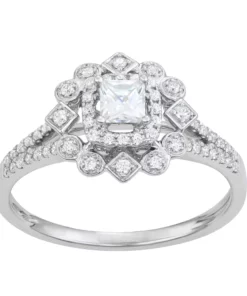 Simply Vera Vera Wang 14k White Gold 1/2 Carat T.W. Diamond Engagement Ring