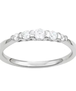 Simply Vera Vera Wang 14k White Gold 1/4 Carat T.W. Diamond 5-Stone Ring
