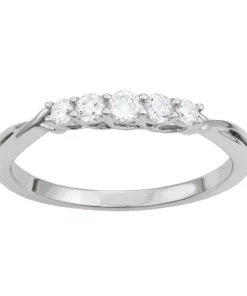 Simply Vera Vera Wang 14k White Gold 1/4 Carat T.W. Diamond 5-Stone Ring