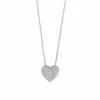 Simply Vera Vera Wang Sterling Silver 1/10 Carat T.W. Diamond Heart Pendant Necklace