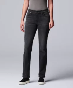 Women's Simply Vera Vera Wang Slim Straight Leg Jeans