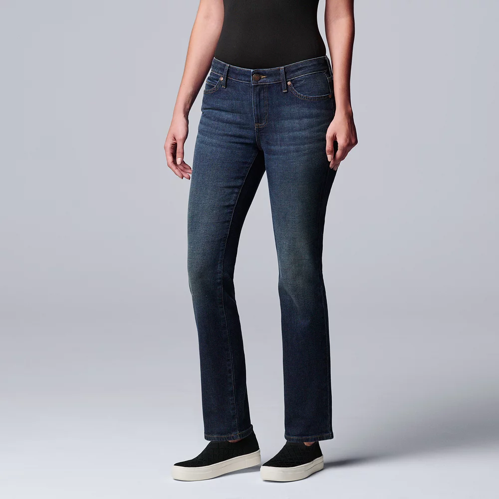 Women's Simply Vera Vera Wang Slim Straight Leg Jeans - Image 2