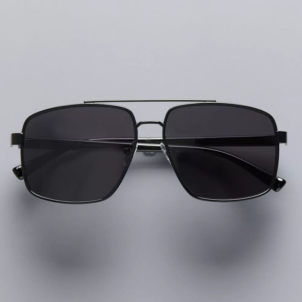 Women's Simply Vera Vera Wang Large Pilot Sunglasses