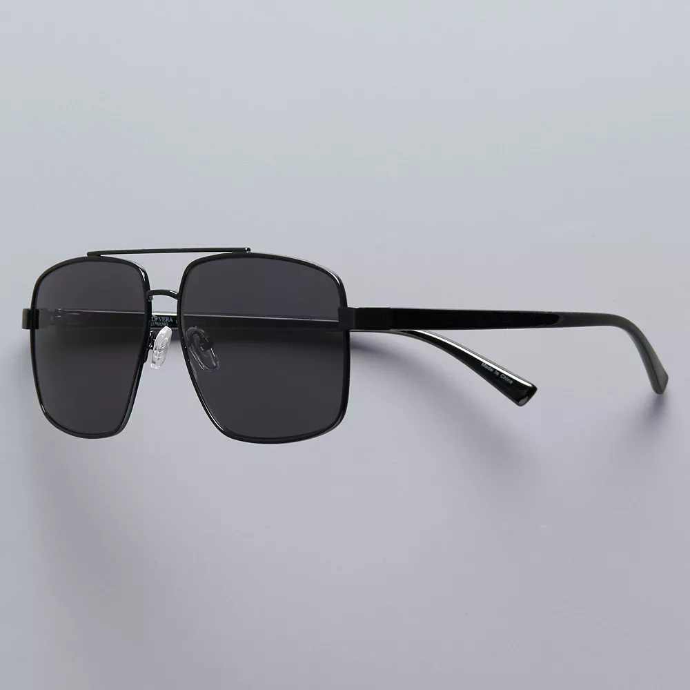 Women's Simply Vera Vera Wang Large Pilot Sunglasses - Image 2