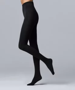 Women's Simply Vera Vera Wang Cable Knit Fleece Lined Tights