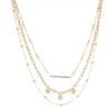 Simply Vera Vera Wang Gold Tone Chain Multistrand Necklace