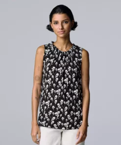 Women's Simply Vera Vera Wang Shirred Tank