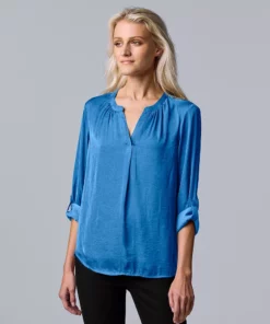 Petite Simply Vera Vera Wang Roll-Tab Popover Top