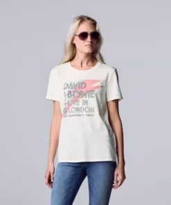 Women's Simply Vera Vera Wang David Bowie Graphic Tee