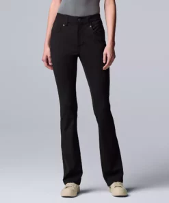 Women's Simply Vera Vera Wang High-Rise Ponte Bootcut Pants