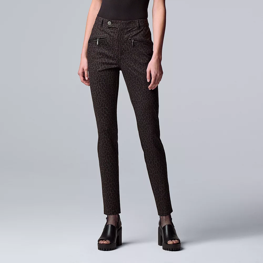 Women's Simply Vera Vera Wang High-Rise Ponte Skinny Pants