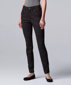 Women's Simply Vera Vera Wang High-Rise Ponte Skinny Pants