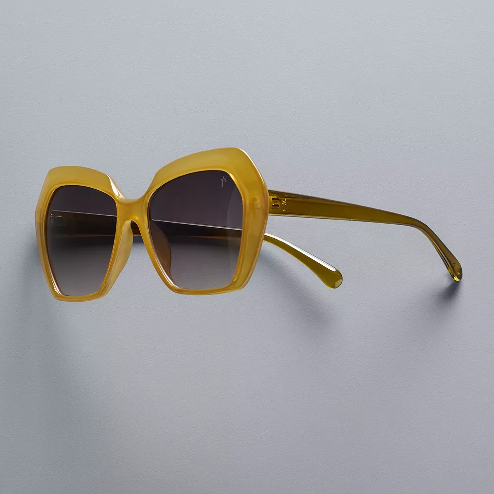 Women's Simply Vera Vera Wang Monika Geo Square Sunglasses