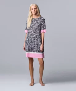 Women's Simply Vera Vera Wang Short Sleeve Sleepshirt