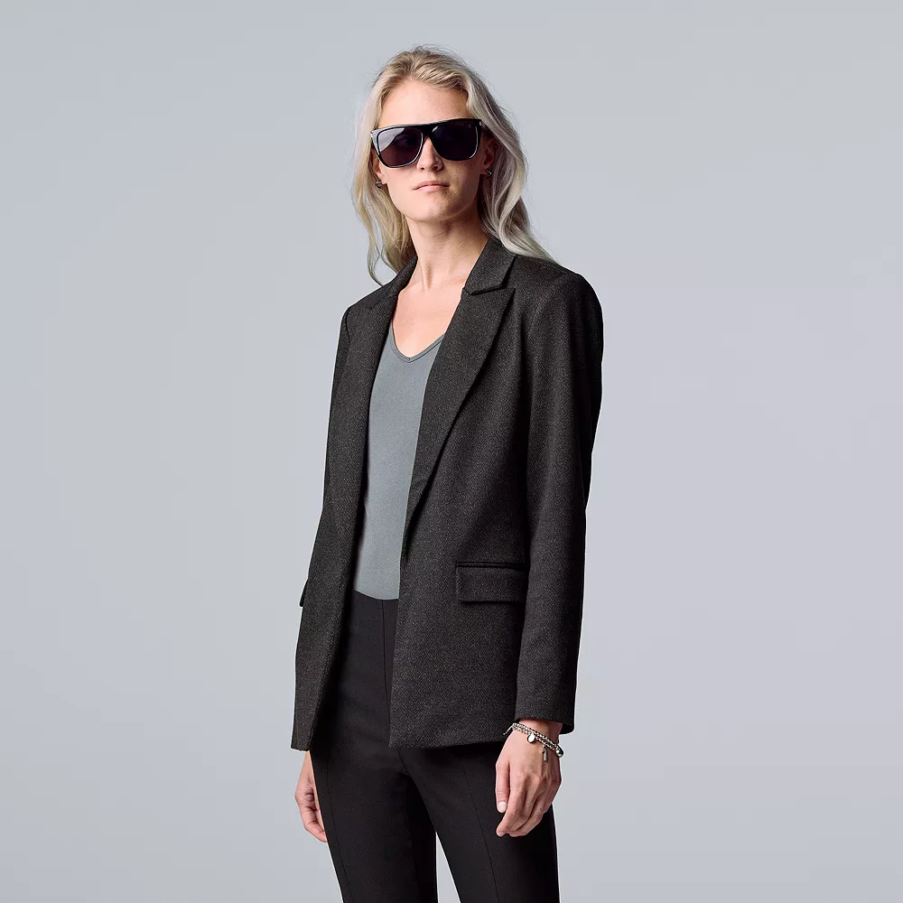 Women's Simply Vera Vera Wang Ponte Blazer - Image 5