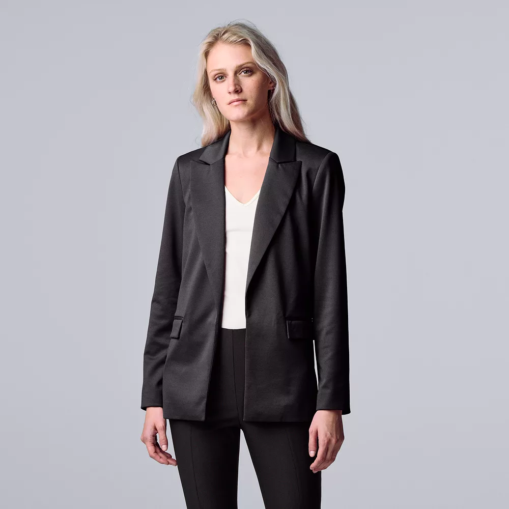 Women's Simply Vera Vera Wang Ponte Blazer - Image 4