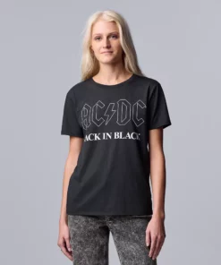 Women's Simply Vera Vera Wang ACDC Graphic Band Tee